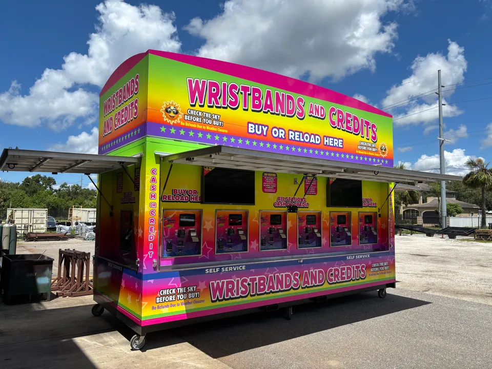 Lifetime ticket box kiosk exterior