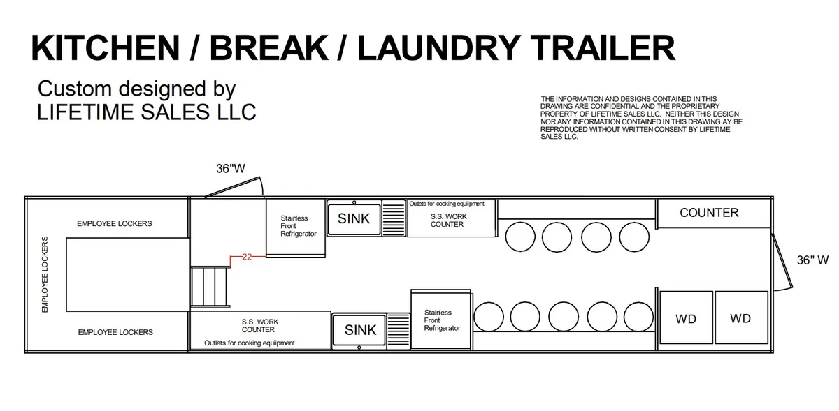 Kitchen / Break / Laundry Floorplan specialty floorplan