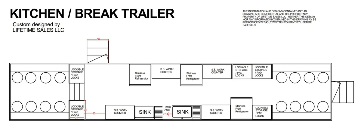 Kitchen / Break Room Floorplan specialty floorplan