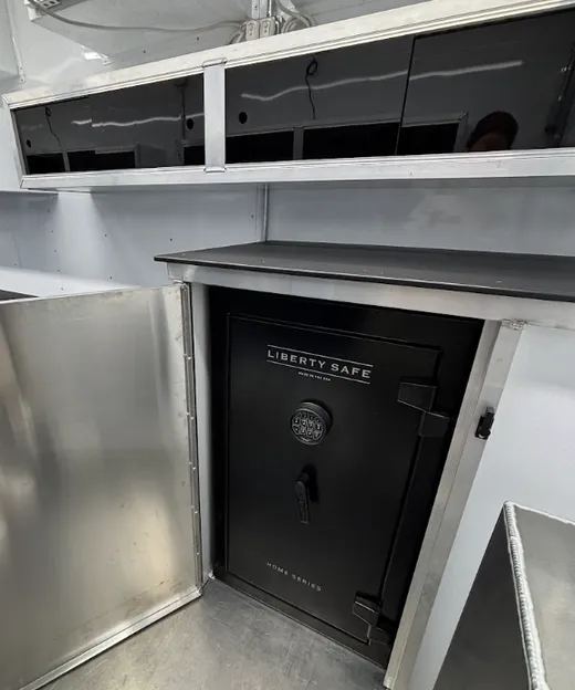Ticket box storage and safe locker option